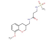 N~1~-[(8-methoxy-3,4-dihydro-2H-chromen-3-yl)methyl]-N~3~-(methylsulfonyl)-beta-alaninamide