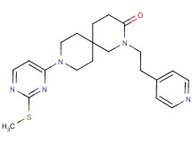 9-[2-(methylthio)pyrimidin-4-yl]-2-(2-pyridin-4-ylethyl)-2,9-diazaspiro[5.5]undecan-3-one