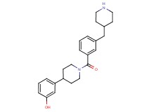 3-{1-[3-(4-piperidinylmethyl)benzoyl]-4-piperidinyl}phenol