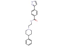 N-[2-(4-phenylpiperidin-1-yl)ethyl]-4-(1H-pyrazol-3-yl)benzamide