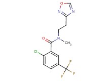 2-chloro-N-methyl-N-[2-(1,2,4-oxadiazol-3-yl)ethyl]-5-(trifluoromethyl)benzamide