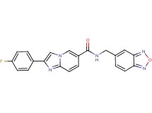 N-(2,1,3-benzoxadiazol-5-ylmethyl)-2-(4-fluorophenyl)imidazo[1,2-a]pyridine-6-carboxamide