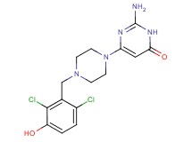 2-amino-6-[4-(2,6-dichloro-3-hydroxybenzyl)piperazin-1-yl]pyrimidin-4(3H)-one