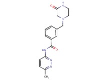 N-(6-methylpyridazin-3-yl)-3-[(3-oxopiperazin-1-yl)methyl]benzamide