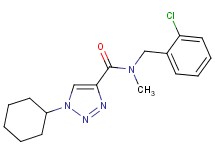 N-(2-chlorobenzyl)-1-cyclohexyl-N-methyl-1H-1,2,3-triazole-4-carboxamide