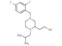 2-[4-(2,4-difluorobenzyl)-1-isobutyl-2-piperazinyl]ethanol