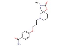4-[3-(3-methyl-2-oxo-1-oxa-3,7-diazaspiro[4.5]dec-7-yl)propoxy]benzamide