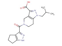 1-isobutyl-5-(1,4,5,6-tetrahydrocyclopenta[c]pyrazol-3-ylcarbonyl)-4,5,6,7-tetrahydro-1H-pyrazolo[4,3-c]pyridine-3-carboxylic acid