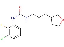 N-(3-chloro-2-fluorophenyl)-N'-[3-(tetrahydrofuran-3-yl)propyl]urea