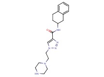 1-(2-piperazin-1-ylethyl)-N-(1,2,3,4-tetrahydronaphthalen-2-yl)-1H-1,2,3-triazole-4-carboxamide