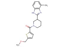 2-(1-{[5-(methoxymethyl)-2-thienyl]carbonyl}-3-piperidinyl)-4-methyl-1H-benzimidazole
