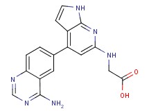 N-[4-(4-aminoquinazolin-6-yl)-1H-pyrrolo[2,3-b]pyridin-6-yl]glycine