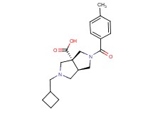 (3aR*,6aR*)-2-(cyclobutylmethyl)-5-(4-methylbenzoyl)hexahydropyrrolo[3,4-c]pyrrole-3a(1H)-carboxylic acid