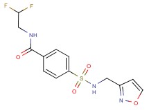 N-(2,2-difluoroethyl)-4-{[(3-isoxazolylmethyl)amino]sulfonyl}benzamide