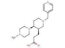 3-[(3R*,4S*)-4-(4-methylpiperazin-1-yl)-1-(pyridin-4-ylmethyl)piperidin-3-yl]propanoic acid