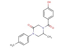 4-(4-hydroxybenzoyl)-5-methyl-1-(4-methylphenyl)-2-piperazinone