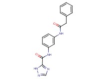 N-{3-[(2-phenylacetyl)amino]phenyl}-1H-1,2,4-triazole-5-carboxamide