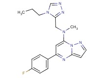 5-(4-fluorophenyl)-N-methyl-N-[(4-propyl-4H-1,2,4-triazol-3-yl)methyl]pyrazolo[1,5-a]pyrimidin-7-amine