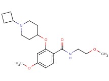 2-[(1-cyclobutyl-4-piperidinyl)oxy]-4-methoxy-N-(2-methoxyethyl)benzamide