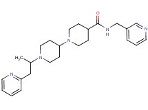 1'-[1-methyl-2-(2-pyridinyl)ethyl]-N-(3-pyridinylmethyl)-1,4'-bipiperidine-4-carboxamide
