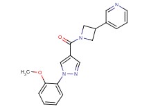 3-(1-{[1-(2-methoxyphenyl)-1H-pyrazol-4-yl]carbonyl}-3-azetidinyl)pyridine