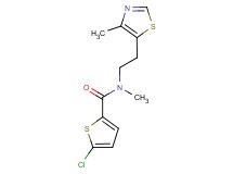 5-chloro-N-methyl-N-[2-(4-methyl-1,3-thiazol-5-yl)ethyl]thiophene-2-carboxamide