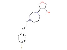 (3R*,4S*)-4-{4-[(2E)-3-(4-fluorophenyl)prop-2-en-1-yl]-1,4-diazepan-1-yl}tetrahydrofuran-3-ol