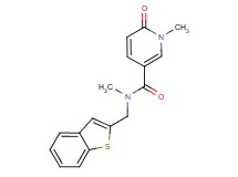 N-(1-benzothien-2-ylmethyl)-N,1-dimethyl-6-oxo-1,6-dihydropyridine-3-carboxamide