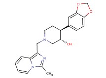 (3S*,4S*)-4-(1,3-benzodioxol-5-yl)-1-[(3-methylimidazo[1,5-a]pyridin-1-yl)methyl]piperidin-3-ol