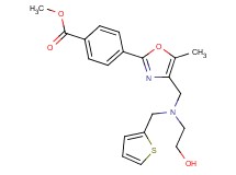 methyl 4-(4-{[(2-hydroxyethyl)(2-thienylmethyl)amino]methyl}-5-methyl-1,3-oxazol-2-yl)benzoate