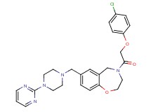 4-[(4-chlorophenoxy)acetyl]-7-{[4-(2-pyrimidinyl)-1-piperazinyl]methyl}-2,3,4,5-tetrahydro-1,4-benzoxazepine