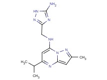 N-[(5-amino-1H-1,2,4-triazol-3-yl)methyl]-5-isopropyl-2-methylpyrazolo[1,5-a]pyrimidin-7-amine