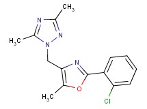 1-{[2-(2-chlorophenyl)-5-methyl-1,3-oxazol-4-yl]methyl}-3,5-dimethyl-1H-1,2,4-triazole