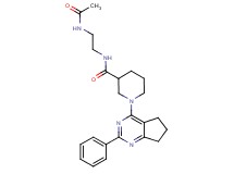 N-[2-(acetylamino)ethyl]-1-(2-phenyl-6,7-dihydro-5H-cyclopenta[d]pyrimidin-4-yl)-3-piperidinecarboxamide