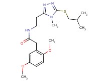 2-(2,5-dimethoxyphenyl)-N-{2-[5-(isobutylthio)-4-methyl-4H-1,2,4-triazol-3-yl]ethyl}acetamide