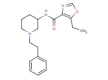 5-ethyl-N-[1-(2-phenylethyl)-3-piperidinyl]-1,3-oxazole-4-carboxamide