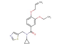 4-(allyloxy)-N-cyclopropyl-3-ethoxy-N-(1,3-thiazol-5-ylmethyl)benzamide