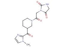 3-(2-{3-[(1-methyl-1H-imidazol-2-yl)carbonyl]-1-piperidinyl}-2-oxoethyl)-2,4-imidazolidinedione