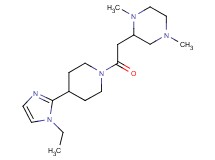 2-{2-[4-(1-ethyl-1H-imidazol-2-yl)piperidin-1-yl]-2-oxoethyl}-1,4-dimethylpiperazine