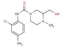 N-(2-chloro-4-methylphenyl)-3-(hydroxymethyl)-4-methylpiperazine-1-carboxamide