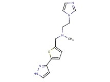 2-(1H-imidazol-1-yl)-N-methyl-N-{[5-(1H-pyrazol-3-yl)-2-thienyl]methyl}ethanamine