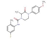 N-(5-fluoro-2-methylphenyl)-4-(4-methoxyphenyl)-2-methyl-3-oxo-1-piperazinecarboxamide