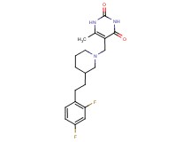 5-({3-[2-(2,4-difluorophenyl)ethyl]-1-piperidinyl}methyl)-6-methyl-2,4(1H,3H)-pyrimidinedione