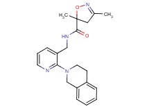 N-{[2-(3,4-dihydroisoquinolin-2(1H)-yl)pyridin-3-yl]methyl}-3,5-dimethyl-4,5-dihydroisoxazole-5-carboxamide
