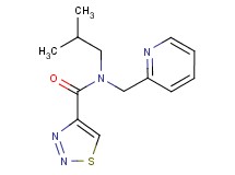N-isobutyl-N-(pyridin-2-ylmethyl)-1,2,3-thiadiazole-4-carboxamide