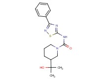 3-(1-hydroxy-1-methylethyl)-N-(3-phenyl-1,2,4-thiadiazol-5-yl)piperidine-1-carboxamide