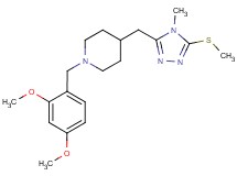 1-(2,4-dimethoxybenzyl)-4-{[4-methyl-5-(methylthio)-4H-1,2,4-triazol-3-yl]methyl}piperidine