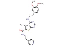4-{[2-(3,4-dimethoxyphenyl)ethyl]amino}-5-methyl-N-[2-(4-pyridinyl)ethyl]thieno[2,3-d]pyrimidine-6-carboxamide