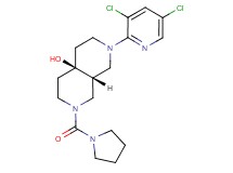 (4aR*,8aR*)-2-(3,5-dichloropyridin-2-yl)-7-(pyrrolidin-1-ylcarbonyl)octahydro-2,7-naphthyridin-4a(2H)-ol