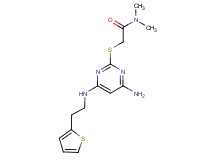 2-[(4-amino-6-{[2-(2-thienyl)ethyl]amino}pyrimidin-2-yl)thio]-N,N-dimethylacetamide